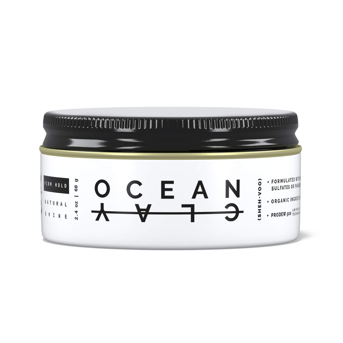 SHEHVOO jar front packaging showing product and branding benefit of premium styling