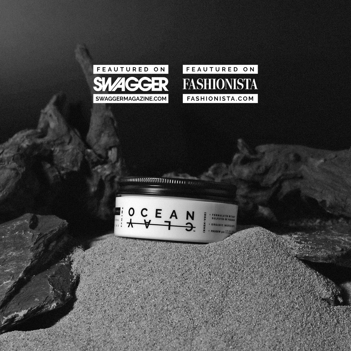 SHEHVOO product in lifestyle beach setting suggesting natural-looking textured results