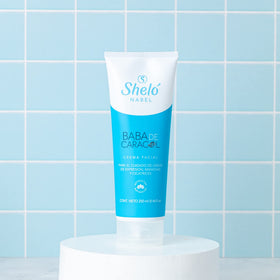 Sheló NABEL open jar cream texture highlighting smooth application benefit