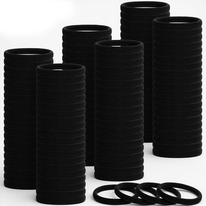 SHENLIU front pack showing 1000 black hair ties and branding, convenient supply
