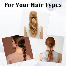 SHENLIU hair tie beside a coin to show compact size and easy portability