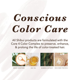 SHIBUI before and after hair comparison showing reduced frizz and enhanced shine