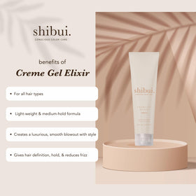 SHIBUI close label and pump detail highlighting ingredient transparency and ease