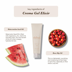 SHIBUI cream-gel texture close-up showing lightweight slip and workable hold benefit