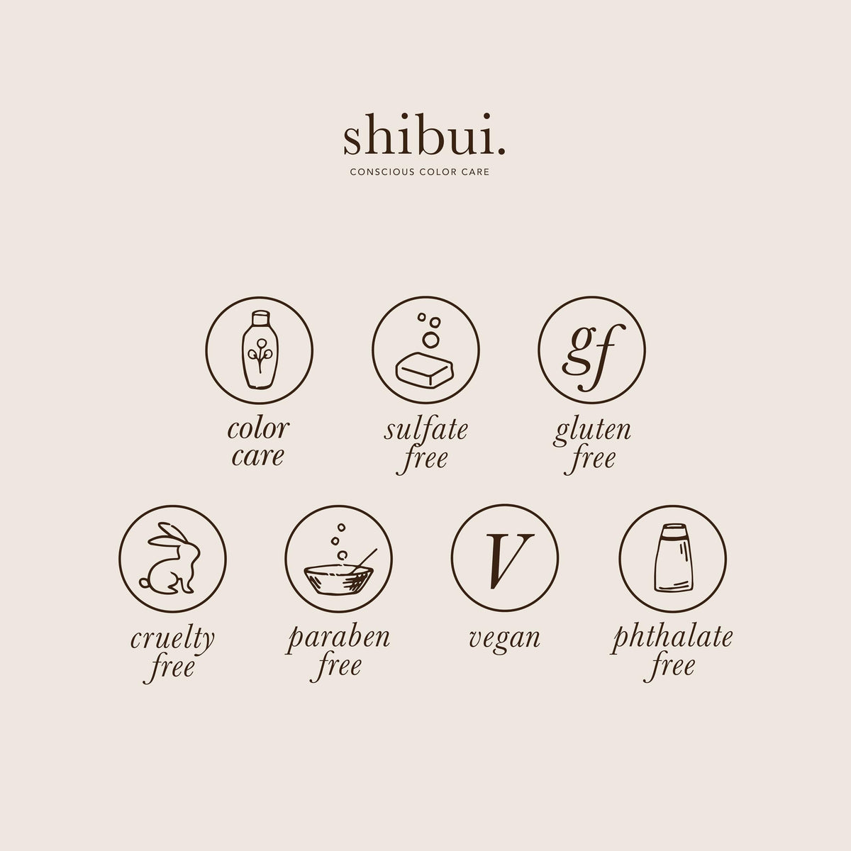 SHIBUI peach kernel and babassu oils ingredient focus conveying nourishing, fast-absorbing benefits