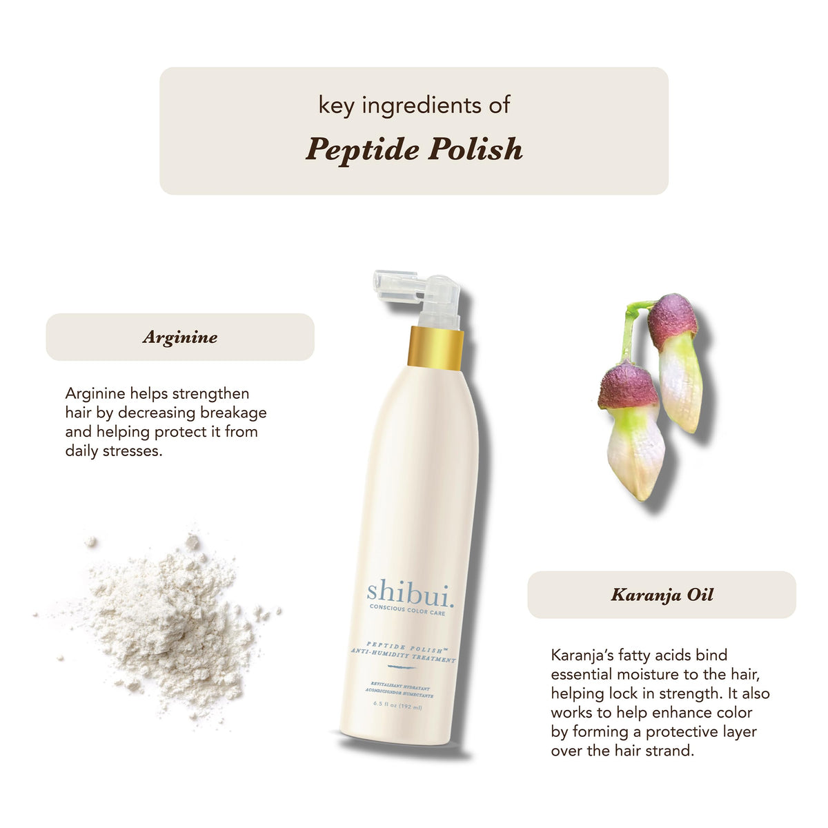 SHIBUI product visible on hair strands highlighting smooth, glossy texture