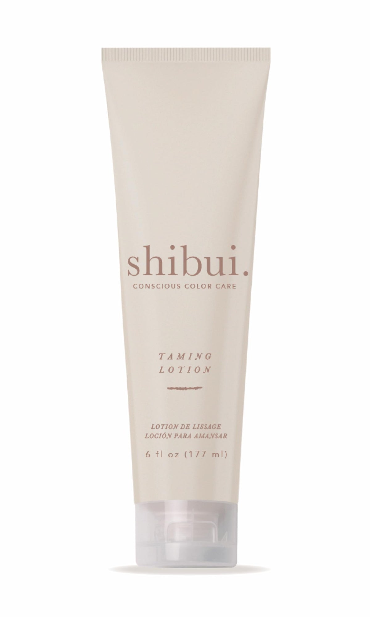 SHIBUI bottle front packaging showing brand and smooth-hair benefit