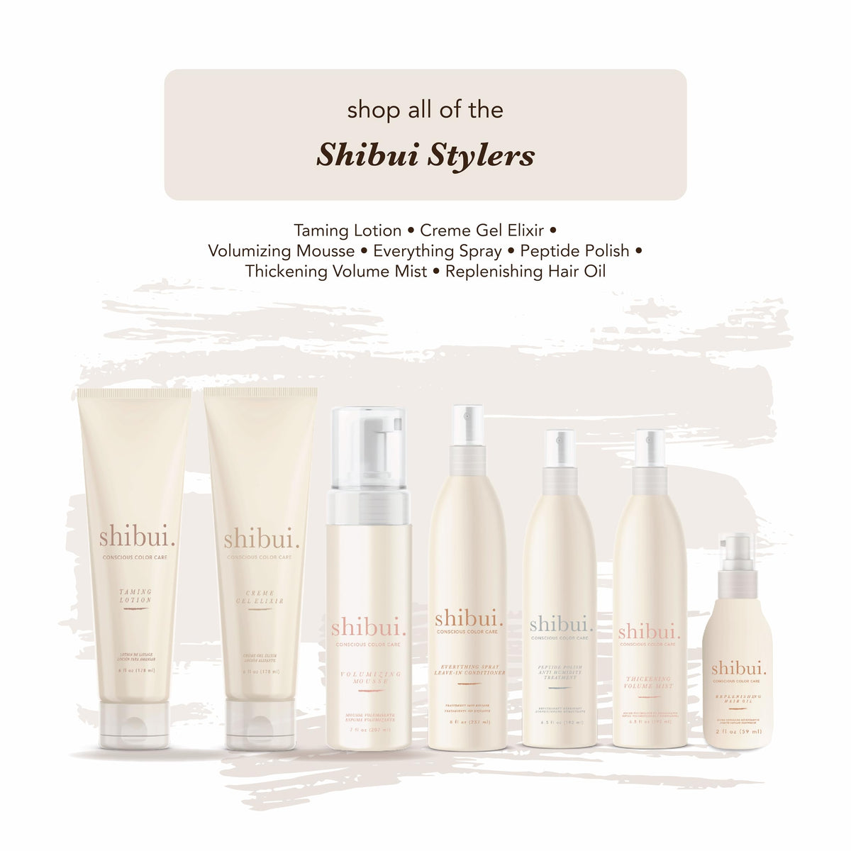 SHIBUI on bathroom shelf in lifestyle setting conveying clean-beauty benefit