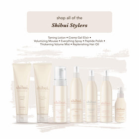 SHIBUI on bathroom shelf in lifestyle setting conveying clean-beauty benefit