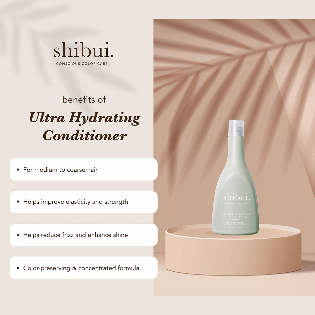 SHIBUI close-up of conditioner cream texture for smooth application