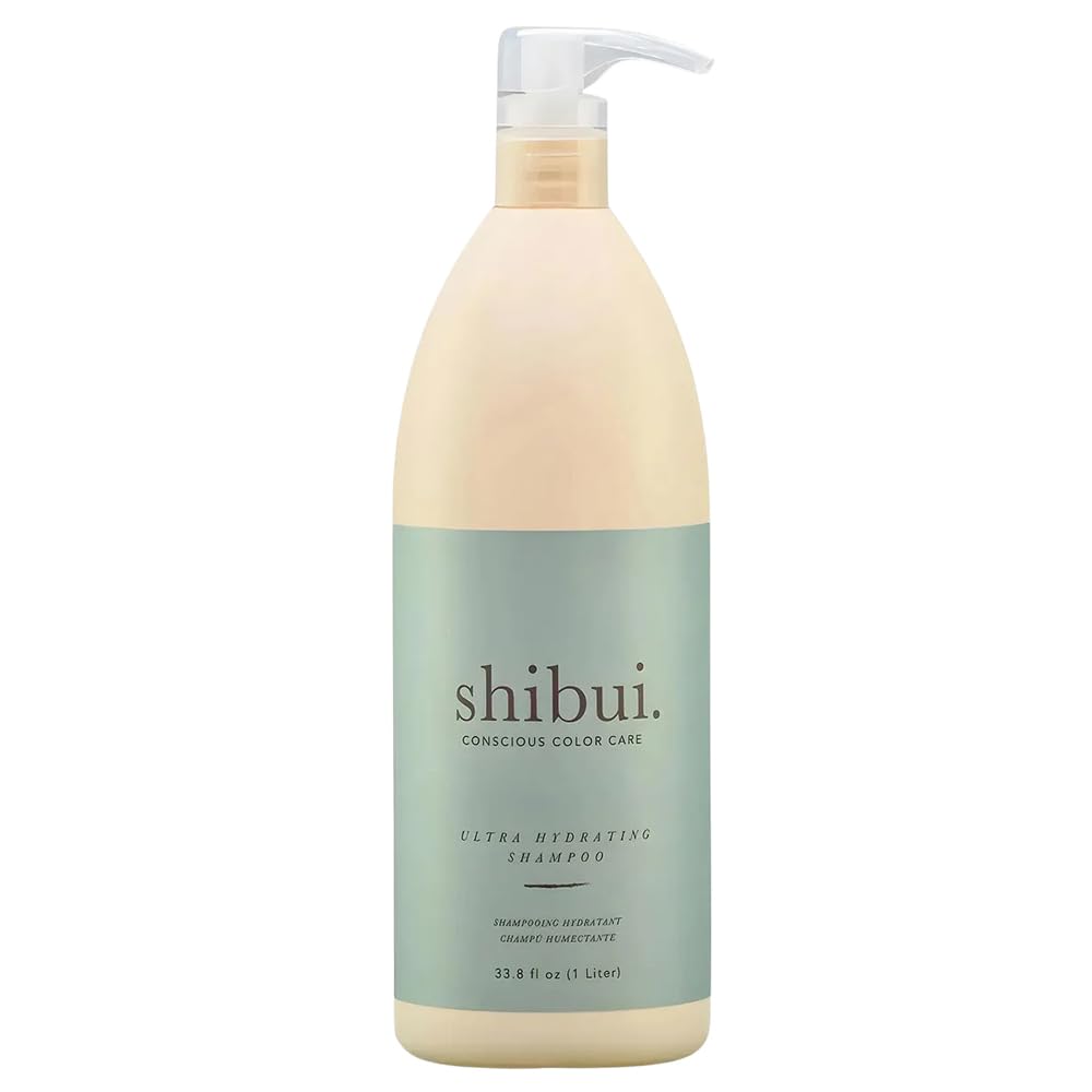SHIBUI shampoo front packaging shows bottle and label, highlighting size and color protection