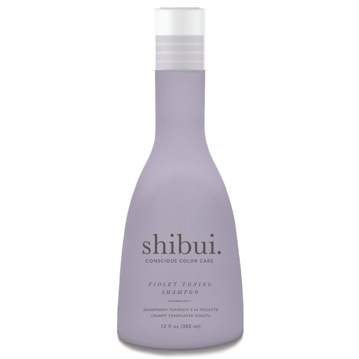 SHIBUI front bottle view showing label and 12 fl oz size with clean formula benefit