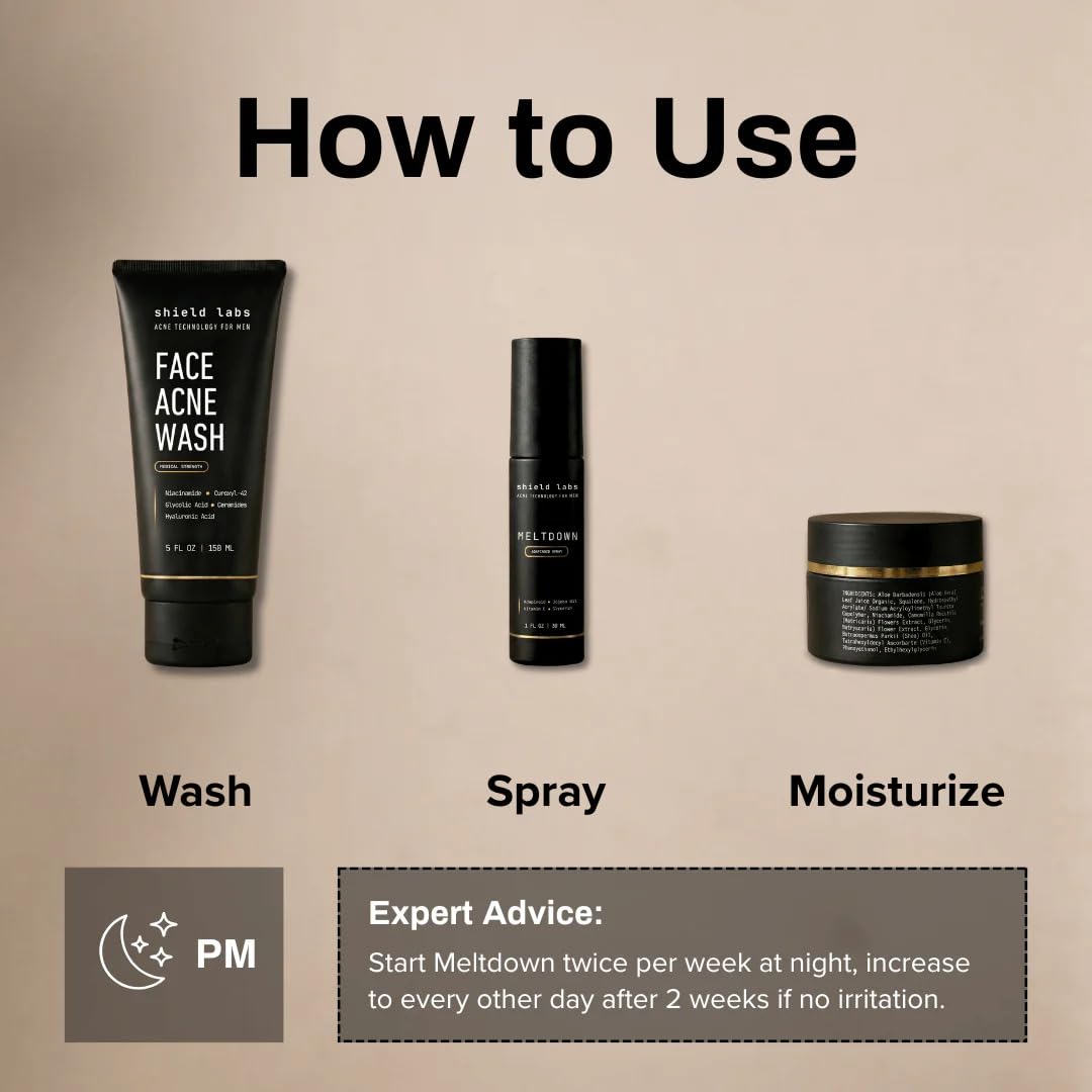 Shield Curoxyl-42 wash foam texture illustrating gentle cleansing and reduced irritation