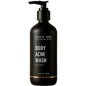 Shield front bottle showing unscented 8.5 oz label and benefit