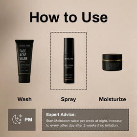 Shield spray mist close-up demonstrating fine mist for even, non-sticky coverage