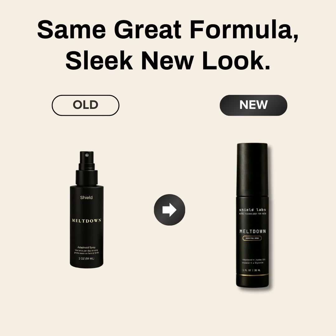 Shield texture on skin showing lightweight finish and quick absorption benefit