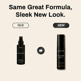 Shield texture on skin showing lightweight finish and quick absorption benefit