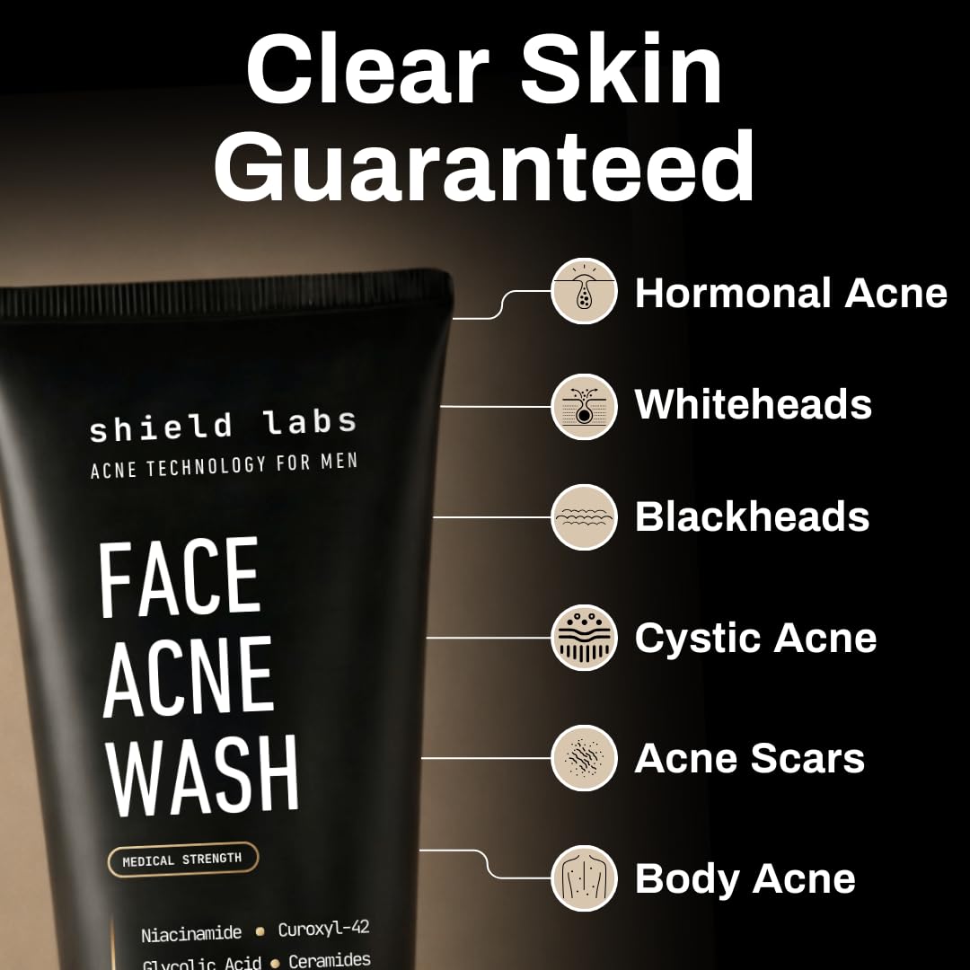 Shield moisturizer open cap showing light lotion for non‑greasy hydration