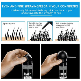 SHIFAKOU applied on crown showing fuller hair instantly for confidence boost