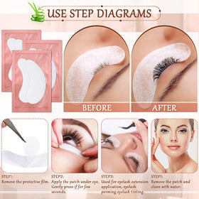 Shihanee pad curved profile fitting under-eye contours for secure placement