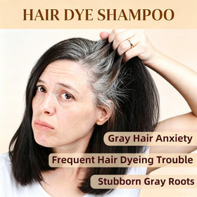 SHIHUANUO shampoo lather with brown tint demonstrating even pigment deposit benefit