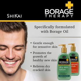ShiKai borage flower and oil close-up highlighting natural omega-6 benefits