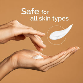 ShiKai lotion texture close-up displaying creamy absorbent finish