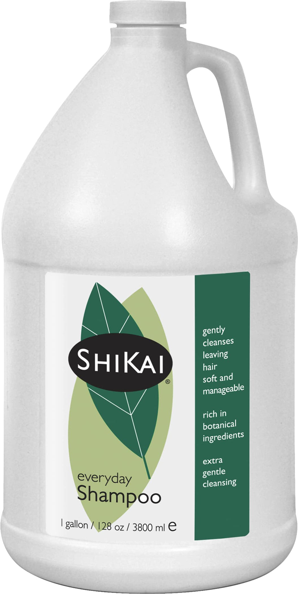 ShiKai gallon bottle front label showing product and gentle cleansing benefit