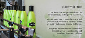 ShiKai bottle on bathroom vanity suggesting daily routine benefit