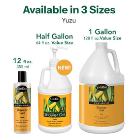 ShiKai bottle next to ruler showing 12oz size and travel convenience