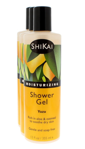ShiKai front packaging showing three 12oz yuzu bottles and convenience
