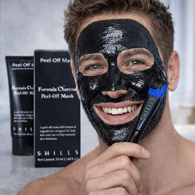 SHILLS on bathroom shelf lifestyle image suggesting easy at-home use