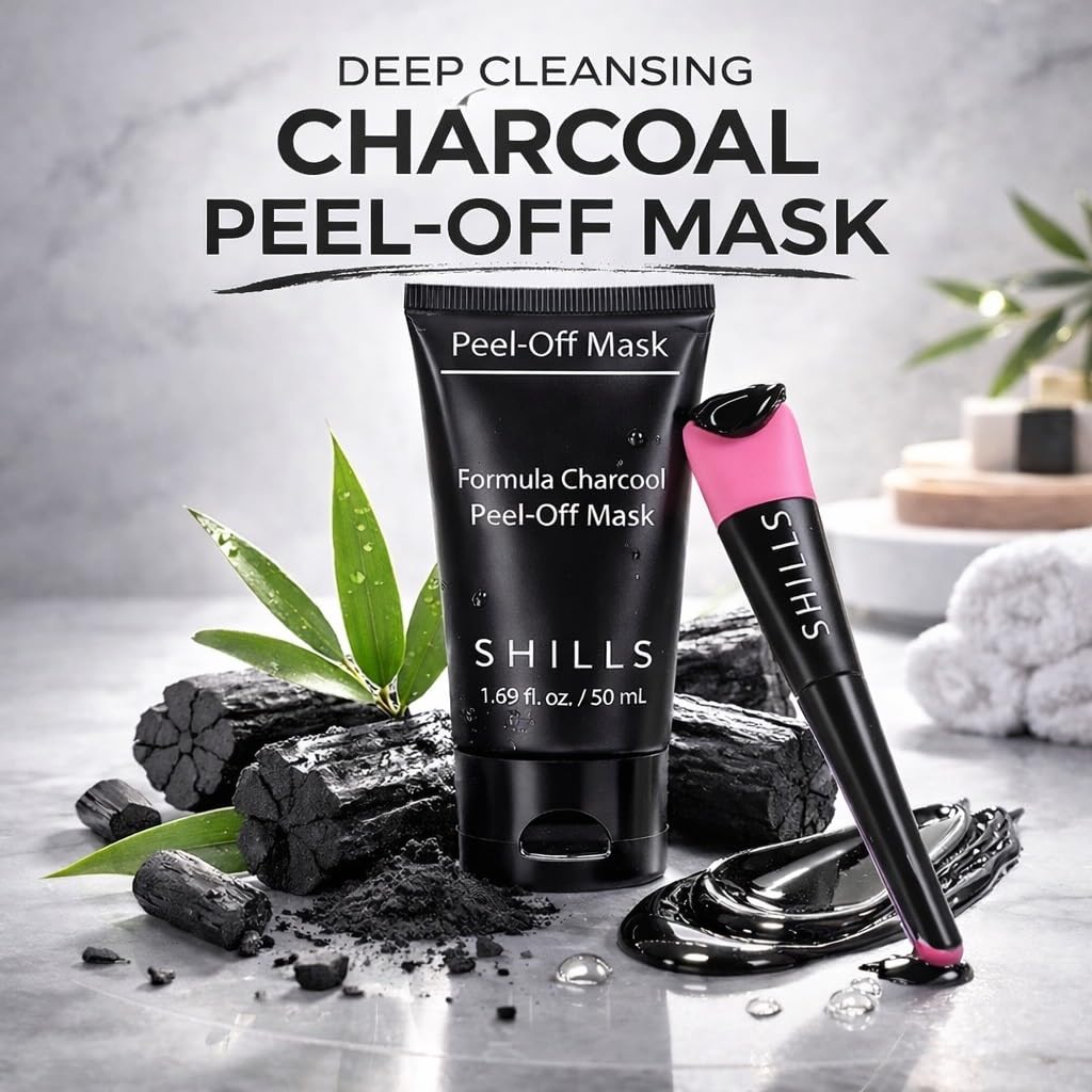 SHILLS pink brush close-up showing soft bristles for even application