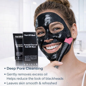 SHILLS mask texture close-up highlighting smooth spreadability benefit