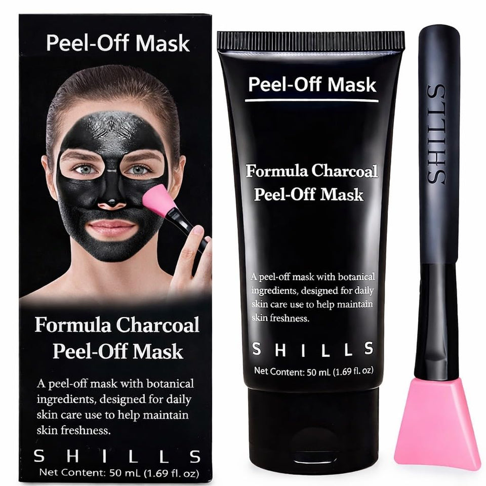 SHILLS front packaging showing jar and brush, clear product benefit