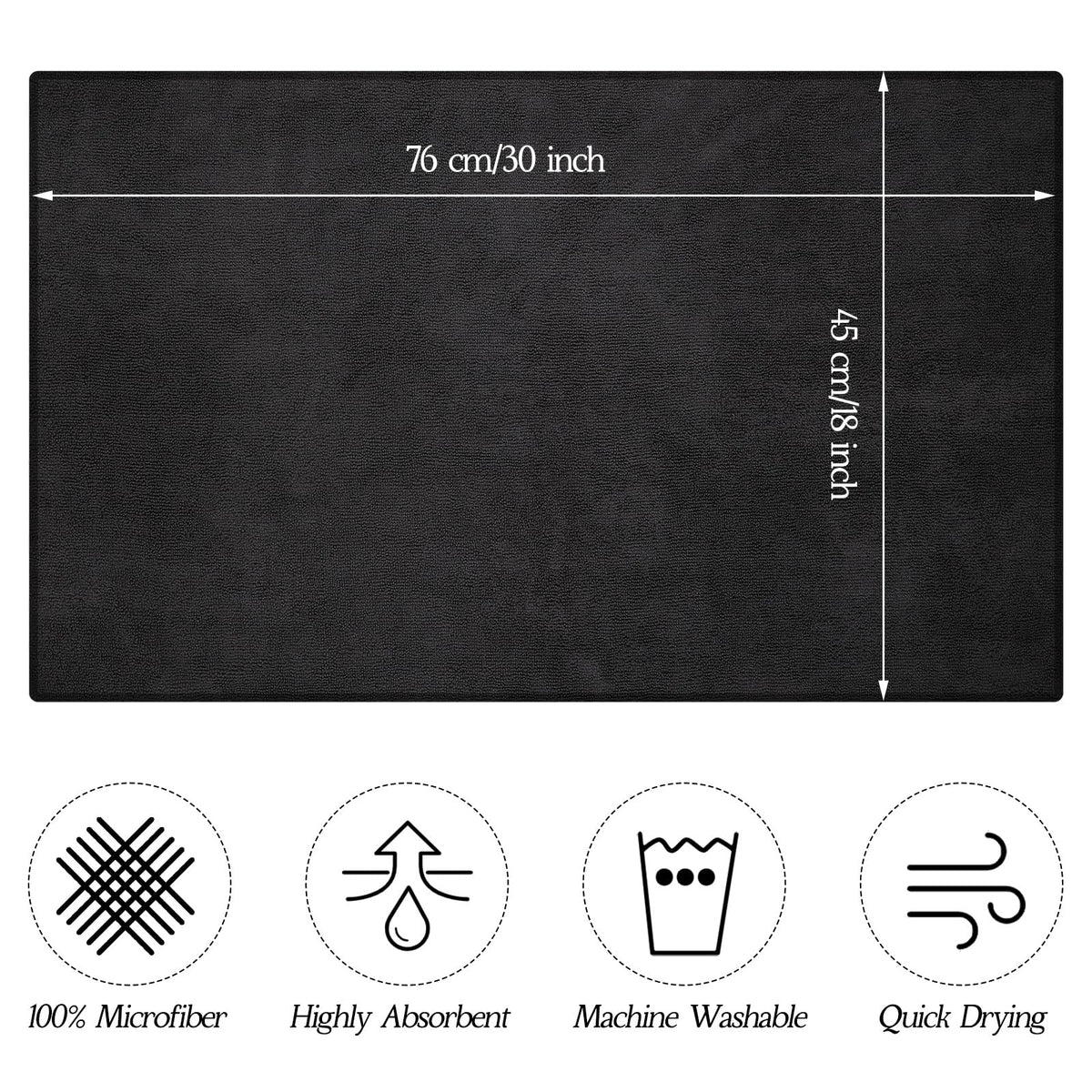 Shimeyao close-up microfiber weave highlighting absorbency and softness