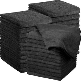 Shimeyao front packaging showing 26 black towels and product quantity benefit