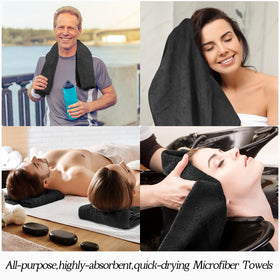 Shimeyao towels on salon station showing professional use and durable quality