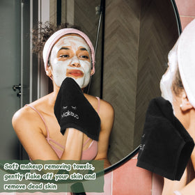 Shimeyao towel absorbing makeup to demonstrate effective cleanser removal