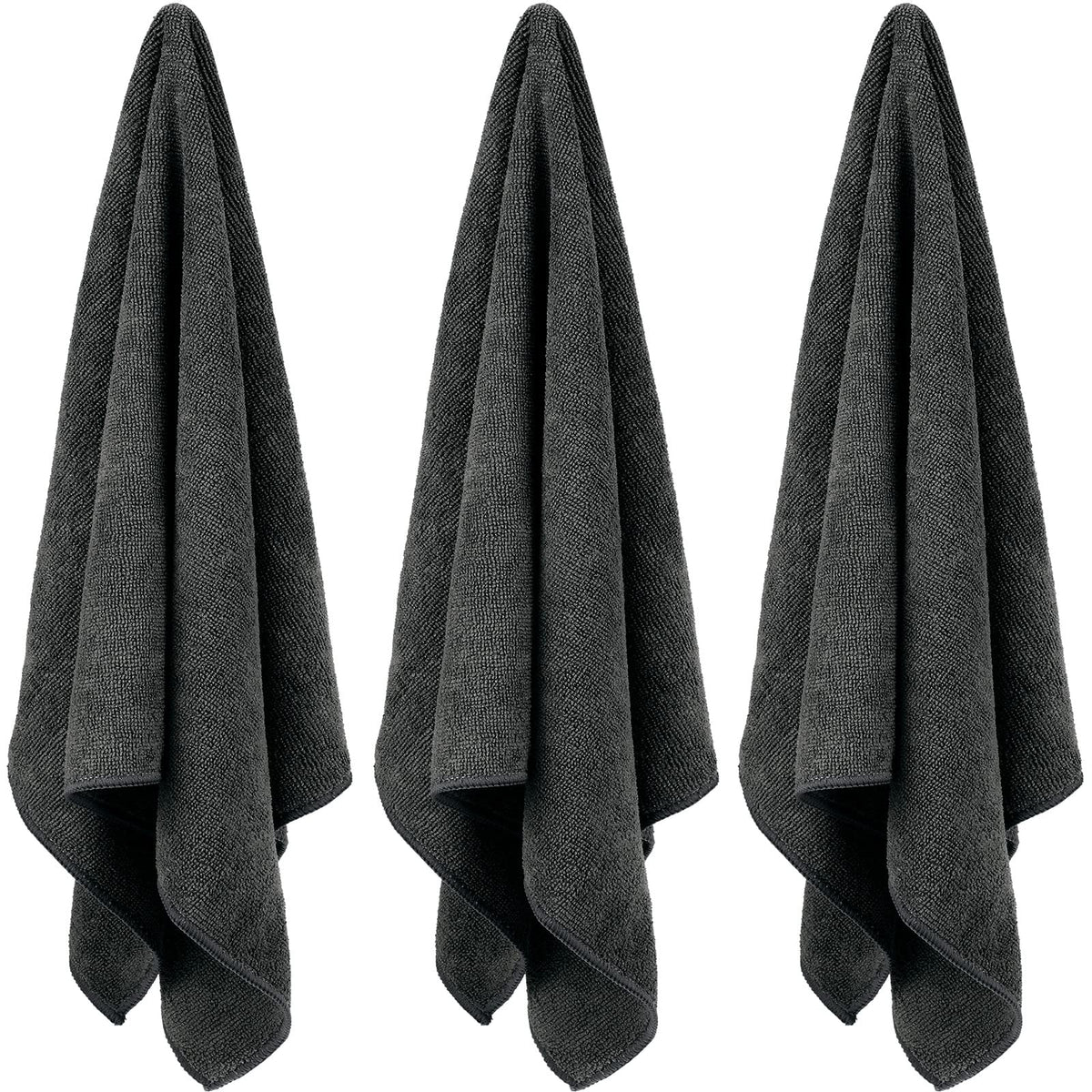 Shimeyao folded towel stack showing pack volume and organized storage benefit