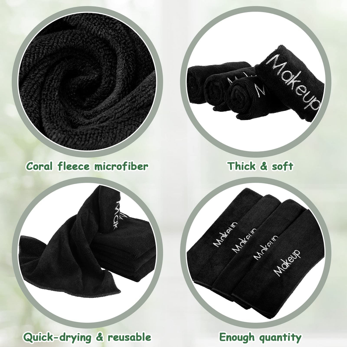 Shimeyao towel held in hand showing 13x13 inch size for full-face coverage