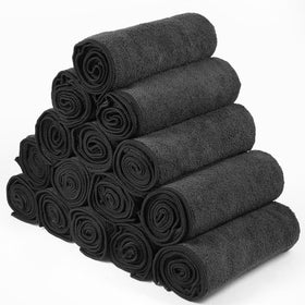 Shimeyao towel wrapped on hair demonstrating fast drying and styling convenience