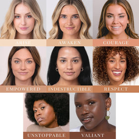 Shine BB Cream application with fingers illustrating quick blending and no-primer convenience benefit