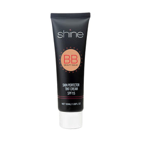 Shine BB Cream front packaging showing product branding and tube design benefits easy use