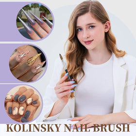 Shine Chance bristle close-up highlighting pure Kolinsky hair and precise tip