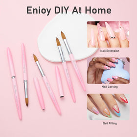 Shine Chance brush inside clear plastic tube for travel protection and hygienic storage