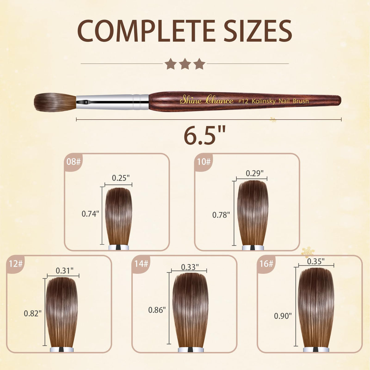 Shine Chance brush in use applying acrylic bead for precise extension shaping