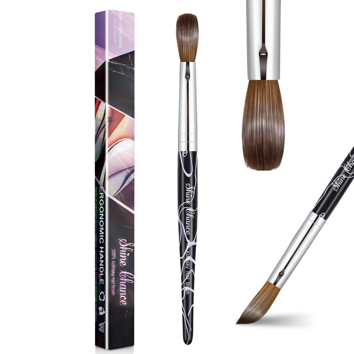 Shine Chance front packaging showing brush box and tube, professional protection