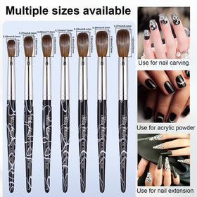 Shine Chance brush stored in clear protective tube for travel