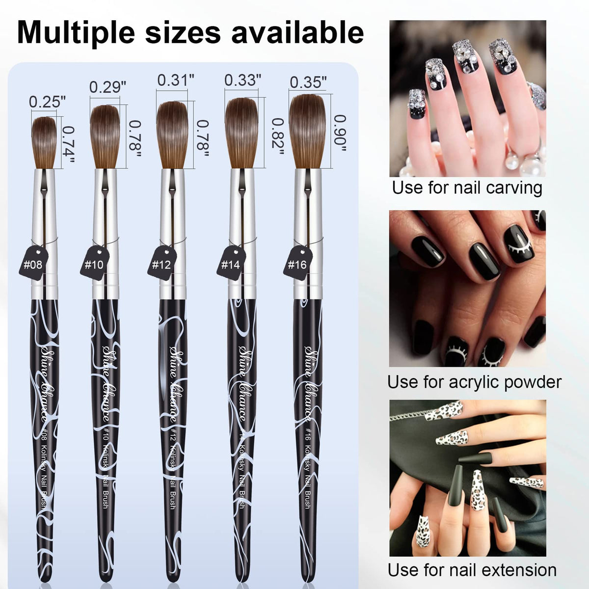 Shine Chance brush inside clear plastic tube protecting bristles during travel